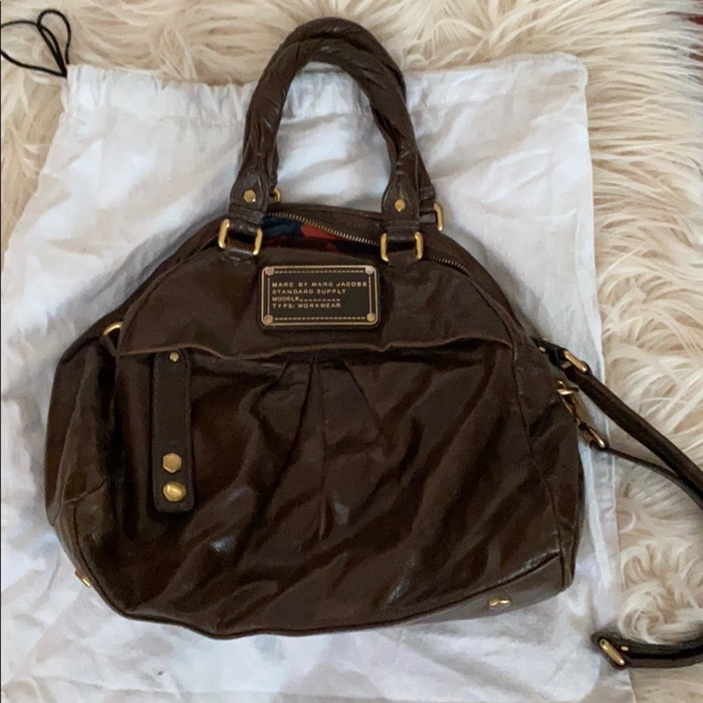Marc by Marc Jacobs brown leather satchel